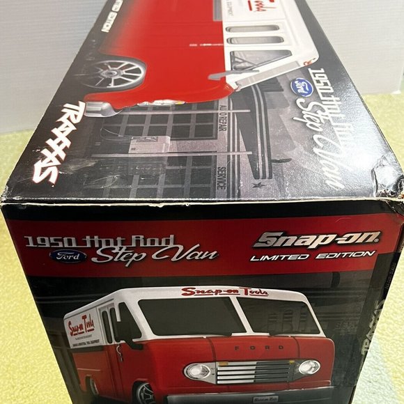 Sealed Traxxas 1950 Hot Rod Ford Snap-On Tools 1:10 Scale 4WD RC Van 24” Box MIB - Picture 3 of 7
